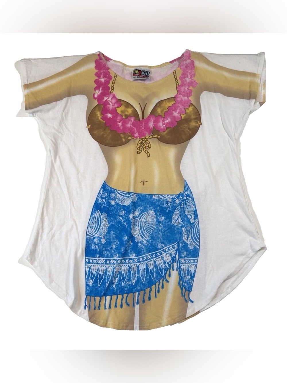 Vintage LA Imprints Fun2Wear Women's Coconut Bikini Swimsuit Cover-Up OS